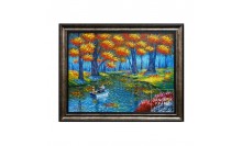 กรอบรูปภาพวาดสีน้ำมัน แนวธรรมชาติ